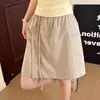 Falda-pantalón de secado rápido estilo americano para mujer, diseño fino de verano, moderna media falda-pantalón, shorts deportivos casuales holgados