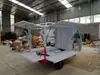 Carga Multifuncional Fechada Lanche Expresso Triciclo Reciclagem de Lixo Triciclo Elétrico Veículo de Carga Caixa de Veículo Chão