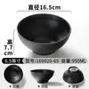 Tigela de Melamina Preta Kaiba para Macarrão Tigela de Plástico para Sopa Macarrão Ramen Arroz Macarrão Tigela Grande Especial de Loja de Macarrão Tigela Quente Picante Comercial