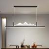 Nuevo Candelabro de Restaurante Chino Largo Grano de Madera Estilo Chino Zen Simple Bar Estudio Paisaje Lámparas de Mesa de Té para Salón de Té