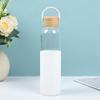 Nueva Taza de Agua Aislada Anti-quemaduras, Taza de Vidrio de Borosilicato de Gran Capacidad, Taza Portátil para Coche de Mano para Exteriores, Antiderrames