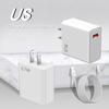 Carregador de Celular 67W Super Rápido Super Flash Charging Adaptador USB Padrão Europeu, Americano e Britânico Conjunto de Cabeça de Carregamento