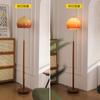 Lámpara de Pie Americana Antigua Media para Sala de Estar Lámpara de Atmósfera Atardecer Lámpara de Noche para Dormitorio de Diseño Retro Lámpara de Mesa Vertical para Lado de Sofá