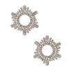 Nuevo Accesorios Transfronterizos Personalidad Alto Sentido Aretes de Circonita Moda Europea y Americana Aretes Irregulares de Diamantes Completos aretes