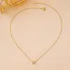 Collar Colgante Corona Dorada Nuevo Transfronterizo Hilo de Algodón Cadena de Clavícula Simple Versátil Elegante Gama Alta para Mujer