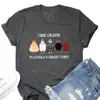 Amazon en stock Verano 2023 Nuevo Casual I CRÍO POLLOS Camiseta Divertida Estampada Cuello Redondo Mujer