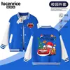 Chaqueta de Béisbol Infantil de Toy Story Transfronteriza Estampado de Rayo McQueen Navideño Ropa Deportiva para Niños Niños Pequeños Primavera y Otoño