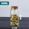 Venta al por mayor de botellas de vidrio con corcho transparente de bayoneta de 37 mm, botella de tubo de vidrio de borosilicato alto, botella con abertura para té perfumado, botella de los deseos