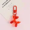 Nuevo Llavero de Perro Globo Transparente Lindo Color Gelatina Dibujos Animados Cachorro Colgante para Bolso de Mujer Adornos Hechos a Mano DIY