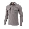 Camisa de forro polar cálida para hombre ESDY para exteriores, primavera y otoño, chaqueta camisa informal para montañismo