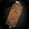 Estilo Zen Chino Hilo Xiangyun Tapete Pequeño para Té Manteles Cortos Cojín Camino de Mesa Vintage de Tela Accesorios para Ceremonia del Té Engrosado de Doble Cara