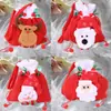 Bolsa de Regalo Navideña Bolsa de Dulces de Nieve Bolsa de Regalo No Tejida Accesorios Papá Noel Reno Oso Bolsa de Dulces