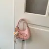 Bolso bandolera con lazo ins lindo y dulce estilo coreano para mujer, bolso de mano elegante y moderno, mochila de moda