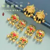 Aleación que retiene el color longevidad cerradura accesorios de bricolaje esmalte ruyi candado de oro accesorios para pulsera collar campana candado de seguridad