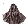 Bufanda Larga Chal de Satén Isla Monocromático Fino Suave y Brillante Versátil con Caída Cómodo Pañuelo para la Cabeza de Satén Oferta Especial