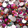16 Rhinestones de Vidrio Facetados Grandes y Pequeños de Fondo Plano Accesorios para Uñas Arte de Uñas DIY Intercambio de un Diamante para Uñas Rhinestone de Fondo Plano