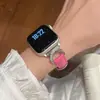 Pulseira de couro com padrão de chifre de boi, adequada para Apple Watch Séries 12, 11 e 10