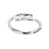 Anillo de Dedo Índice con Índice de Letra Mobius Estilo Coreano para Viajeros, Moda Retro Hip-Hop con Forma de Corazón Abierto, Accesorio Creativo