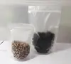 Bolsa translúcida esmerilada autoportante bolsa autosellante bolsa de sellado de plástico transparente para alimentos bolsa sellada engrosada venta al por mayor