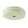 Lámpara de techo de dormitorio de estilo crema de mediados de la antigüedad, lámpara de ventana salediza de pasillo francés, lámpara de techo de vidrio de atmósfera nórdica
