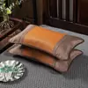 Almohada de trigo sarraceno con efecto refrescante de verano, Almohada de ratán helado con hojas de té, Almohada de cáscara de trigo sarraceno completa, Núcleo de almohada protector de cuello, Individual o en par