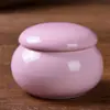 Mini Lata para Chá, Pote Pequeno de Cerâmica, Pote para Bálsamo Sólido, Pote para Pó, Caixa para Batom e Blush, Frasco Pequeno de Porcelana, Vaso Pequeno para Dinheiro