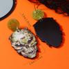 Pendientes acrílicos de los Vengadores americanos, de terror, de moda, de Halloween, con calaveras, en oferta transfronteriza.