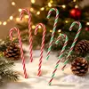 Las nuevas decoraciones de bastón de caramelo de plástico rojo y blanco son adecuadas para fiestas navideñas, el hogar y decoraciones de centros comerciales.