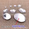 DIY Cosido a Mano Diamante Joyería Ropa Zapato Accesorios Material Anti-mesa Acrílico Oval Malla Planos Fondo Agujero Doble Perforado