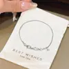 Pulseira Minimalista Super Brilhante com Strass Marquise Design de Moda de Nicho 2026 Novo Estilo Versátil de Alta Qualidade Pulseira Exquisita