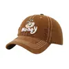 Gorra de Béisbol Infantil de Dibujos Animados de Otoño, Gorra Casual Súper Linda de Oso con Gafas para Niñas, Gorra de Pico de Pato para Bebé Estilo Japonés