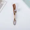 Cordón Tejido Hecho a Mano con Bloques de Color Correa para Teléfono Llavero Cadena para Colgar Correa de Teléfono para Pareja Material de Cuentas Colgante para Bolso