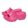 Pantuflas de caca antideslizantes de plataforma alta de suela gruesa para mujer 2025 verano nueva moda para exteriores playa playa vacaciones playa