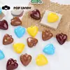 Accesorios Colgantes para Llavero con Forma de Corazón Colorido de Esmalte, Estilo Coreano