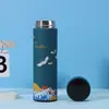 Taza Térmica Inteligente Guochao de Acero Inoxidable 304, Taza Recta Portátil para Oficina, Taza de Regalo de Negocio Estilo Chino