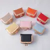 Nueva bolsa de joyería para mujer de cuero PU, bolsa de almacenamiento para anillos de diamante y collares, mini monedero, caja de joyería para anillos y pendientes