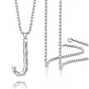 Amazon Europa y Estados Unidos collar con colgante de letras inglesas transfronterizo nuevo capital cadena de acero inoxidable collar de moda