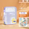 Huajie A5 Bolsa Pequeña para Documentos con Cremallera Multicapa Bolsa de Almacenamiento para Exámenes Apertura Grande Bolsa para Información Cuerda Engrosada Bolso de Mano