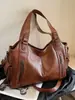 Bolso Europeo y Americano Retro Color Sólido Textura Simple Bolso de Hombro Gran Capacidad Versátil Bolso Tote Casual para Viajes de Negocios y Viajes Diarios