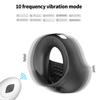 Anillo para Pene con Forma de Rosquilla para Hombres y Mujeres, Anillo de Bloqueo Eléctrico Vibratorio Controlado por Mando a Distancia Juguete Sexual