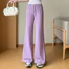 Pantalones Acampanados para Mujer Tallas Grandes 100 kg Nuevos de Verano Finos de Cintura Alta Adelgazantes Secado Rápido Protección Solar Pantalones Deportivos