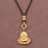 Ámbar Cera de Abejas Oro Marca Buda Hebilla Especial Cordón Colgante Ajustable Collar para Hombre y Mujer Cuerda a Juego Cuerda Colgante Yu Pei