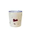 Nuevo Taza de Agua Portátil con Popote de Chica Linda de Alto Valor Estudiante Simple Nicho Diseño No Común Termo de Gran Capacidad