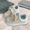 Tenis Rosa de Suela Gruesa para Mujer Deportivos Verano Nuevo Chic Diseño de Nicho Zapatos de Pan Estudiantes Transpirables Zapatos Blancos