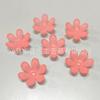 Pétala feliz solta contas fosco seis pétalas flor material frisado feito à mão diy seis folhas flor material frisado atacado