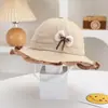 Chapéu Boia Doce para Bebê Menina Chapéu de Pescador Ruffle da Moda para Crianças Novo Chapéu de Sol para Recém-Nascidos Venda por Atacado