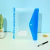 Bolsa Plástica Transparente com Furos Estéreo A4, Bolsa Colorida, Bolsa de Armazenamento de Arquivos para Estudantes com Bolsa para Cartão de Visita