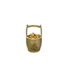Adornos de Cubo de Latón, Adornos Exquisitos y Creativos para Escritorio y Entrada, Artesanías de Cobre, un Cubo de Lingotes de Oro, Decoración de Cubo Grande