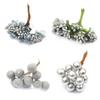 AliExpress flor artificial plateada nuevo núcleo de flor ramo diy hecho a mano horquilla para el pelo de flor envuelta accesorios decorativos