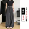 2026 Nuevos Pantalones de Traje Rayados con Caída de Alta Calidad para Mujer Verano Cintura Alta Adelgazantes Pierna Recta Estilo Old Money Pantalones Casuales
